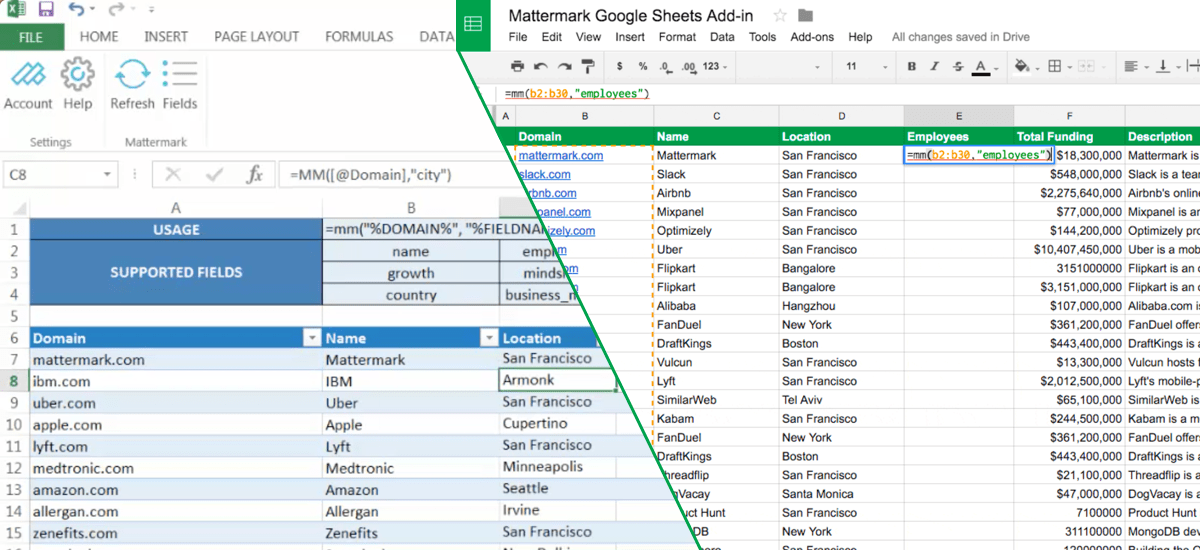 automatically google spreadsheet to microsoft excel